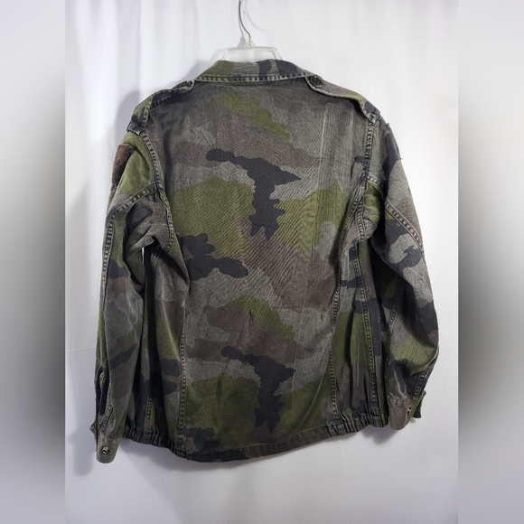 Green camo army jacket women's M #1458 - Picture 6 of 6